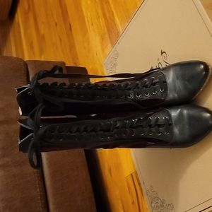 Reproduction Edwardian CanCan boots